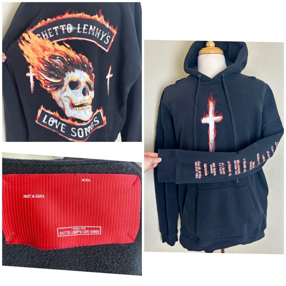 SAINT JHN NOT A CULT Ghetto Lenny’s Love Songs HEAVY Hoodie Streetwear XXL $175